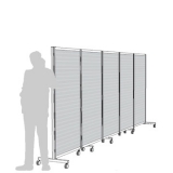 AR05 scheda prodotto - Separè autostabile ALA ROLLER Separè autostabile ALA ROLLER "alveolare" - cm 516x190h (5 elementi) - Separè autostabile ALA ROLLER