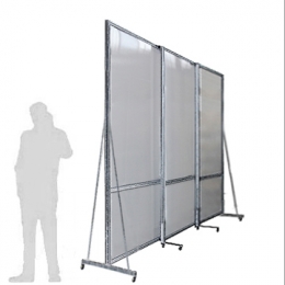 Separè autostabile MACRO SLIDE "alveolare" - cm 450x300h (3 elementi)