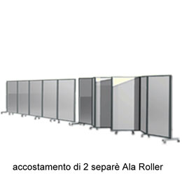 Accostamento di 2 separè Ala Roller