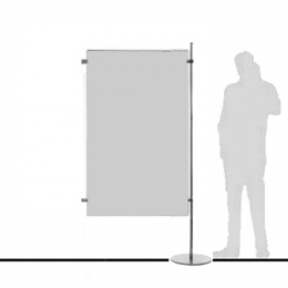 Pannello espositivo EXPO'  "composito aggiuntivo" con base tonda - cm 105x200h