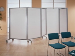 Separè autostabile ALA ROLLER "feltro" - cm 316x190h (3 elementi)