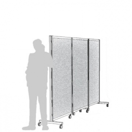 Separè autostabile ALA ROLLER "laminato" - cm 316x190h (3 elementi)