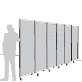 AFL06 scheda prodotto - Separè a parete ALA ROTOFOOT LIGHT Separè a parete ALA ROTOFOOT LIGHT "alveolare" - cm 605x190h (6 elementi) - Separè a parete ALA ROTOFOOT LIGHT