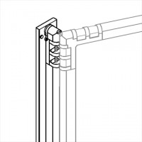 Separè a parete CLIPPER ROLLER LIGHT "vetroplastico" - cm 394x201h (6 elementi)