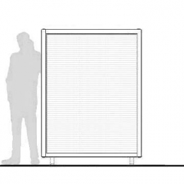 Pannello divisorio ALA "alveolare" - cm 150x180h