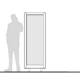 Pannello divisorio ALA "laminato" - cm 65x180h 