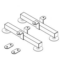 Pannello divisorio ALA "laminato"  dotato di coppia piedi AAP02 - cm. 65x180h 