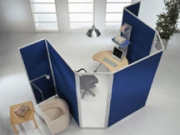 Pannello divisorio CLIPPER "finestrato laminato" - cm 130x195h