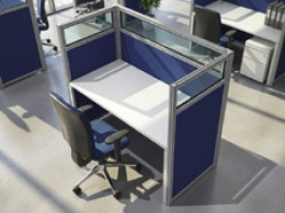 Pannello divisorio MACRO.OFX "finestrato laminato" - cm 160x180h