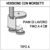 Schermo parafiato ONDESK FRONT OFFICE per front office - cm 155x75h  con morsetti tipo A