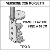 Schermo parafiato ONDESK FRONT OFFICE per front office - cm 155x75h  con morsetti tipo B