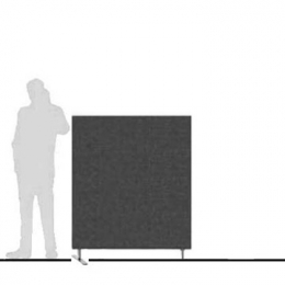 Pannello divisorio TXT di prosecuzione con 1 base dritta - cm 120x140h