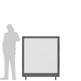 Pannello divisorio XILOX "laminato" - cm120x140h - Pannello divisorio XILOX 