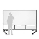 Lavagna su ruote MACRO LAVAGNA "bianca magnetica" senza superficie inferiore - cm 300x200h  - Lavagna su ruote MACRO LAVAGNA 