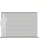 MV30.20P scheda prodotto - Schermo mobile su ruote MACRO VELA Schermo mobile su ruote MACRO VELA "alveolare" - cm 300x200h - Schermo mobile su ruote MACRO VELA