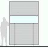 MV20.30IP scheda prodotto - Schermo mobile su ruote MACRO VELA Schermo mobile su ruote MACRO VELA "finestrato alveolare" - cm 200x300h - Schermo mobile su ruote MACRO VELA