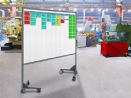 Lavagna su ruote MACRO LAVAGNA "bianca magnetica" senza superficie inferiore - cm 200x200h 