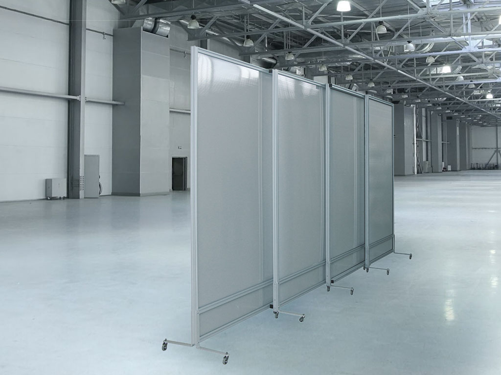 Divisori scorrevoli autostabili su ruote: MACRO SLIDE