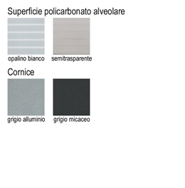 Colori e finiture del pannello Macro